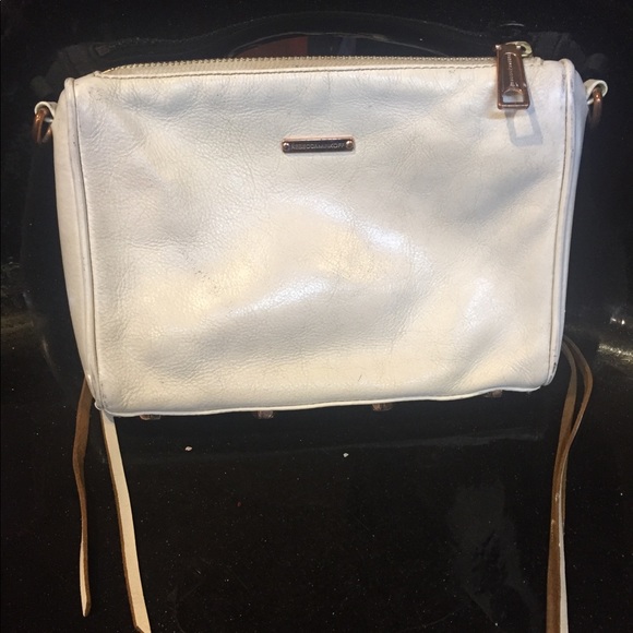 Rebecca Minkoff Mini White Leather Crossbody Bag - Picture 4 of 8
